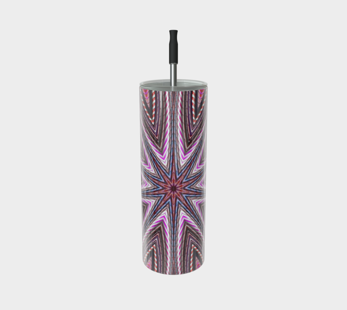 Candy Cane Kaleidoscope Stainless Steel Tumbler