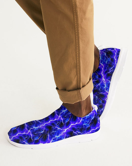 Blue Lightning Men's Slip-On Flyknit Shoe