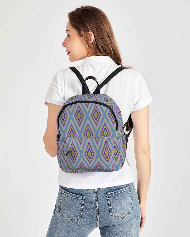 Colorful diamonds Variation 2 Mini Canvas Backpack