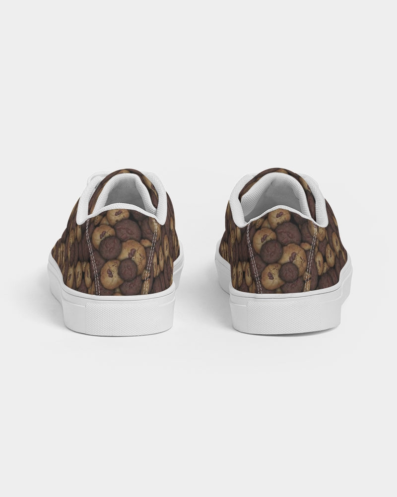 Chocolate Chip Cookies Men's Faux-Leather Sneaker