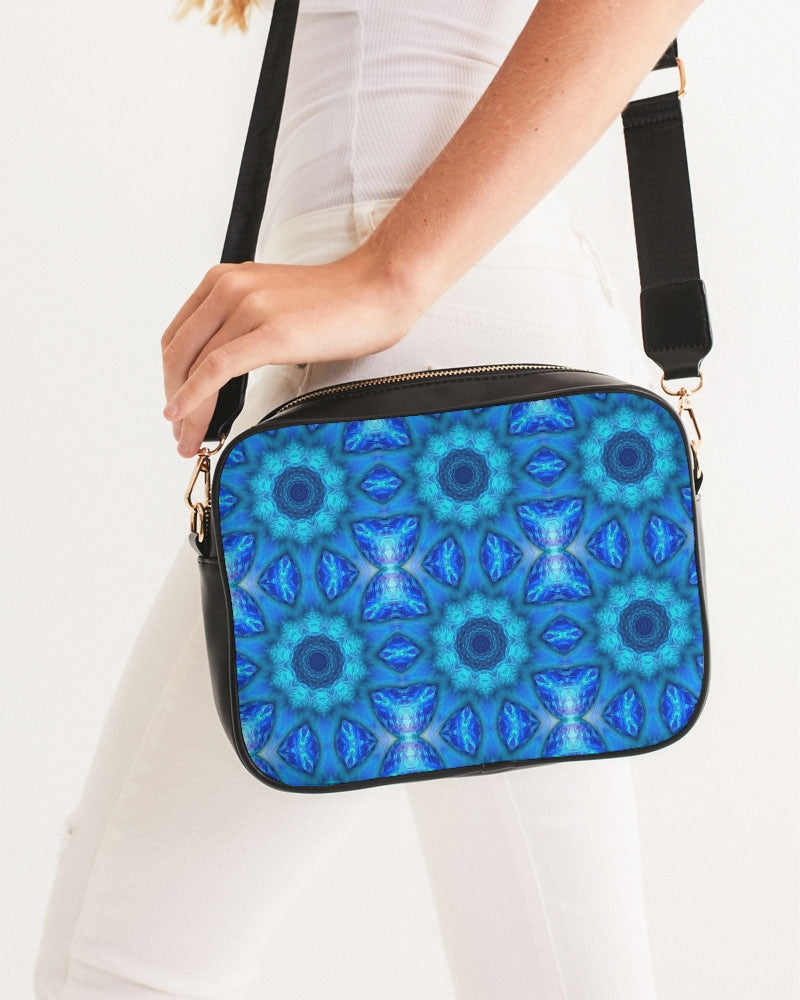 Blue Ocean Kaleidoscope Crossbody Bag