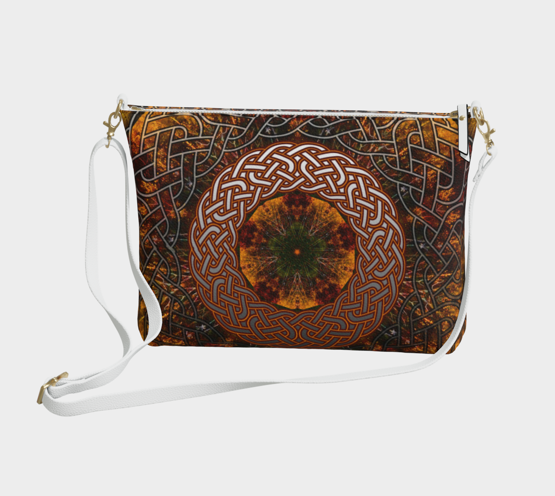 Fall Celtic Knot Vegan Crossbody Purse