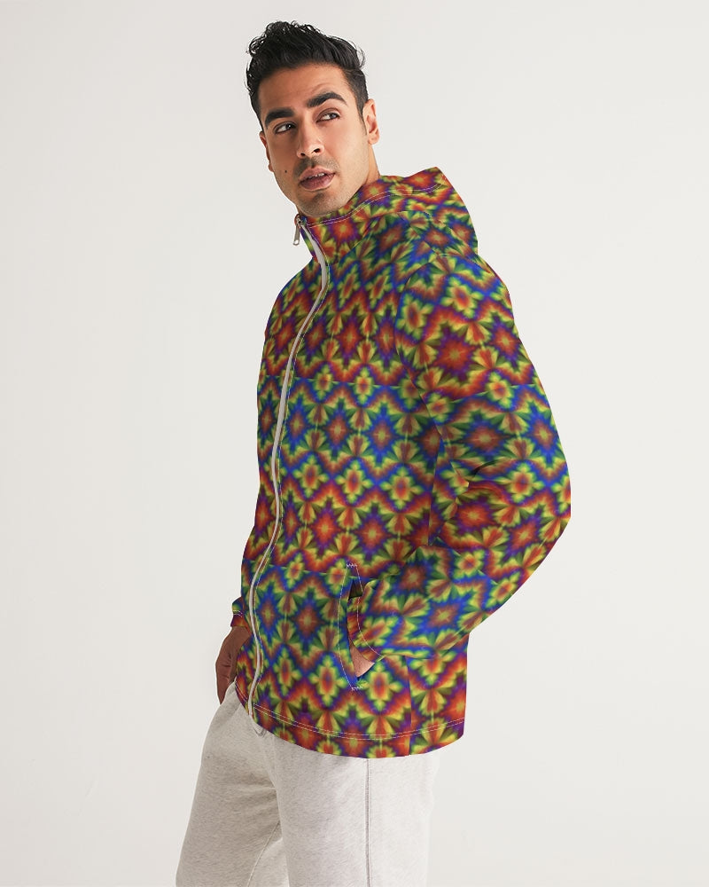 Carnival Kaleidoscope Men's All-Over Print Windbreaker