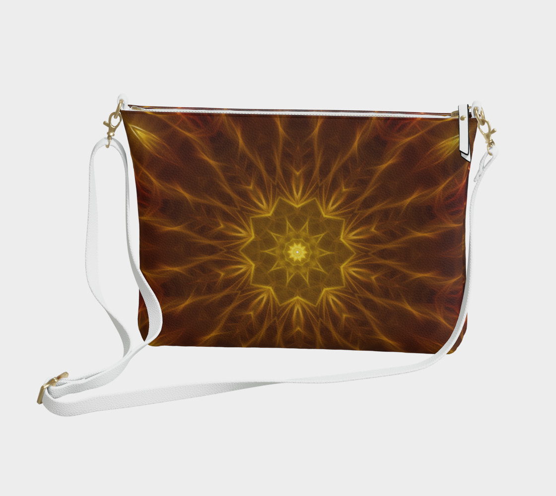 Gold Star Kaleidoscope Vegan Crossbody Purse