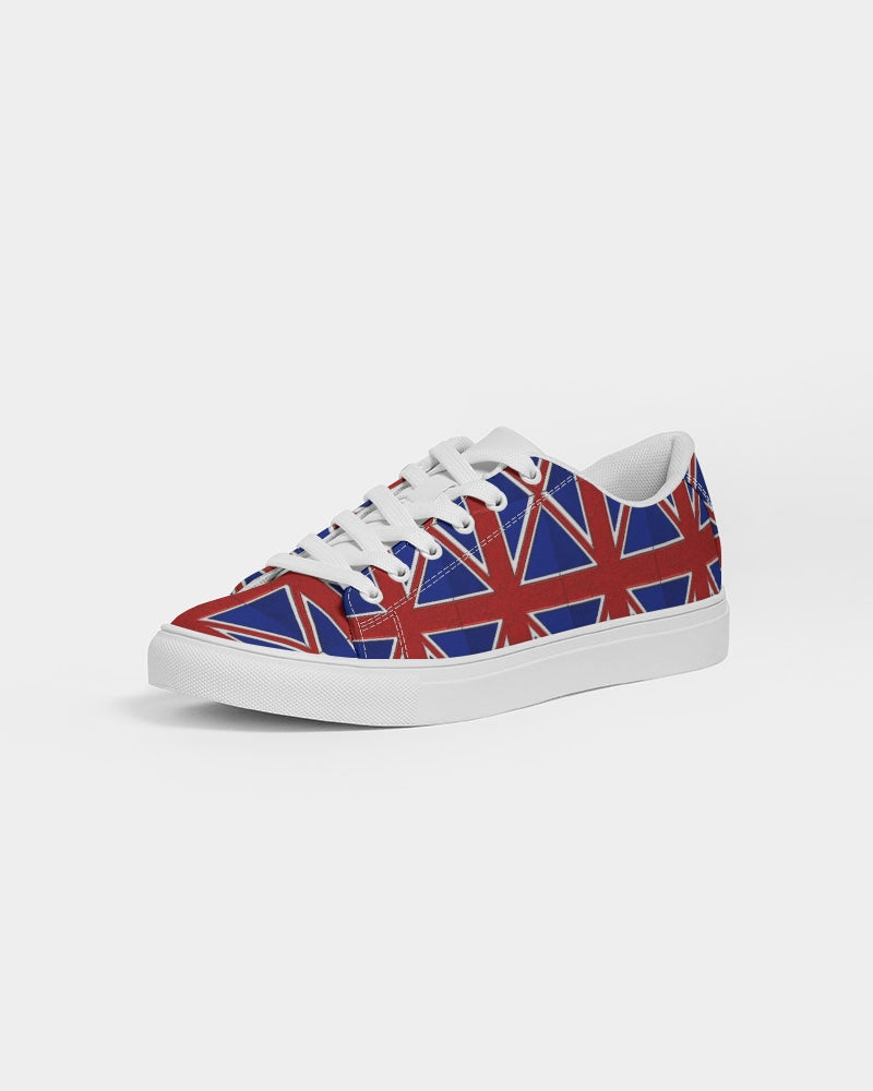 British Flag Pattern Men's Faux-Leather Sneaker