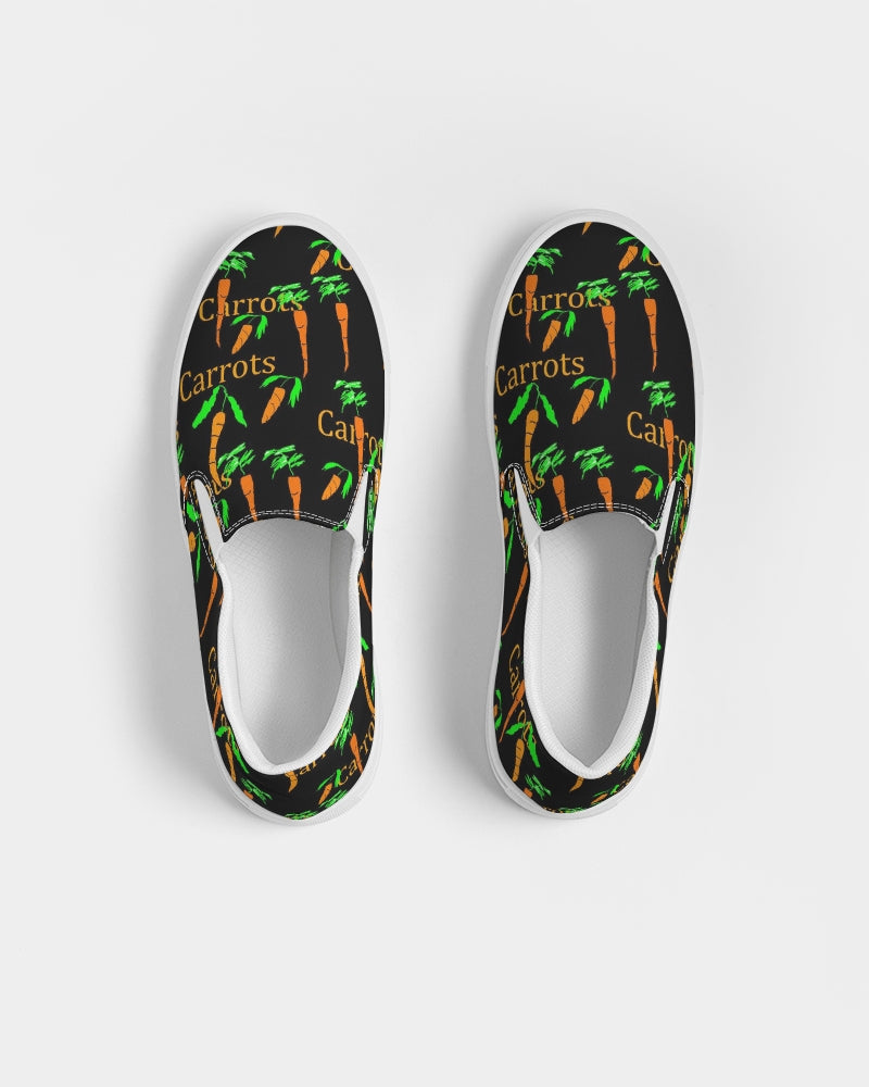 Carrots Pattern Women's Slip-On Canvas Shoe