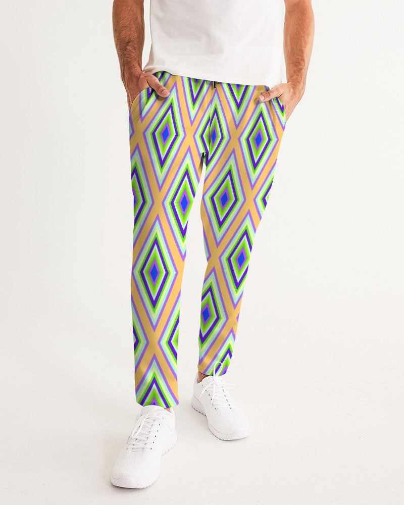 Colorful Diamonds Variation 1 Men's All-Over Print Joggers