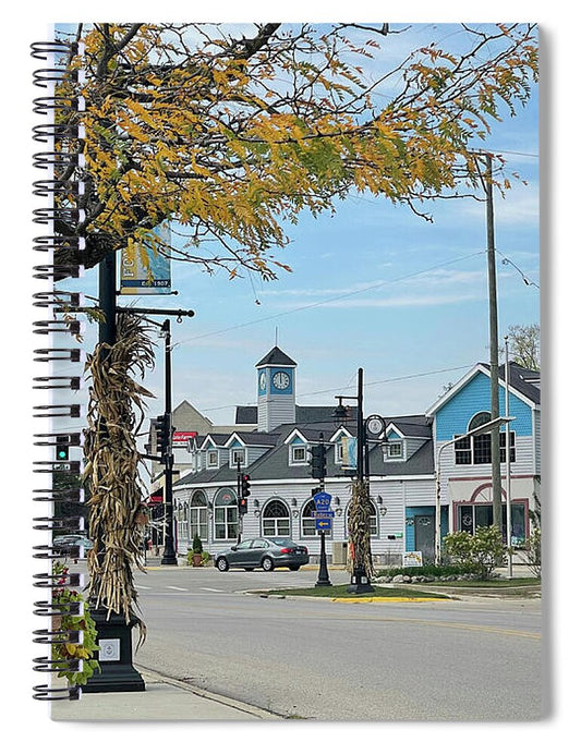 Downtown Fox Lake - Spiral Notebook