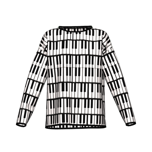 Piano Keys Pattern Sweater