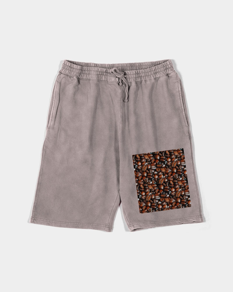 Coffee Bean Pattern Unisex Vintage Shorts | Lane Seven