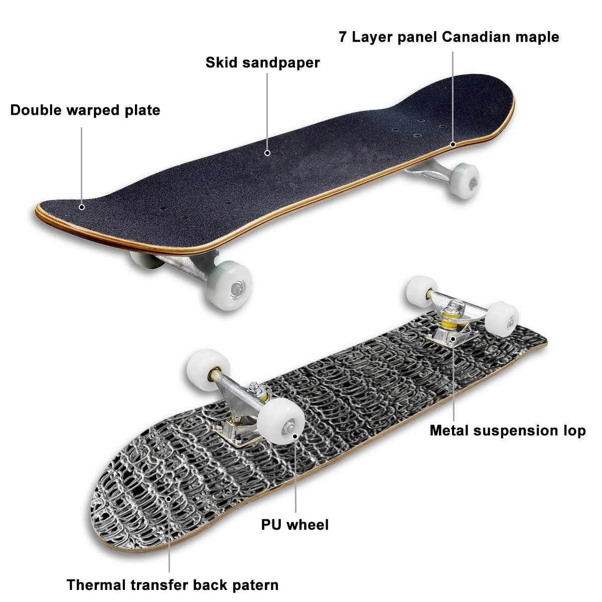 Complete Skateboard (Made in USA) Chainmaille