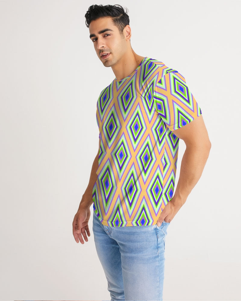 Colorful Diamonds Variation 1 Men's All-Over Print Tee