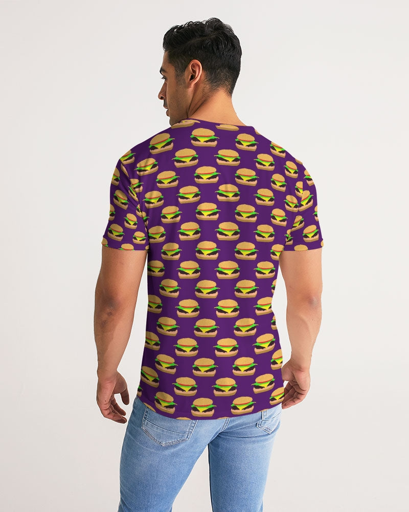 Cheeseburger Pattern Men's All-Over Print Tee