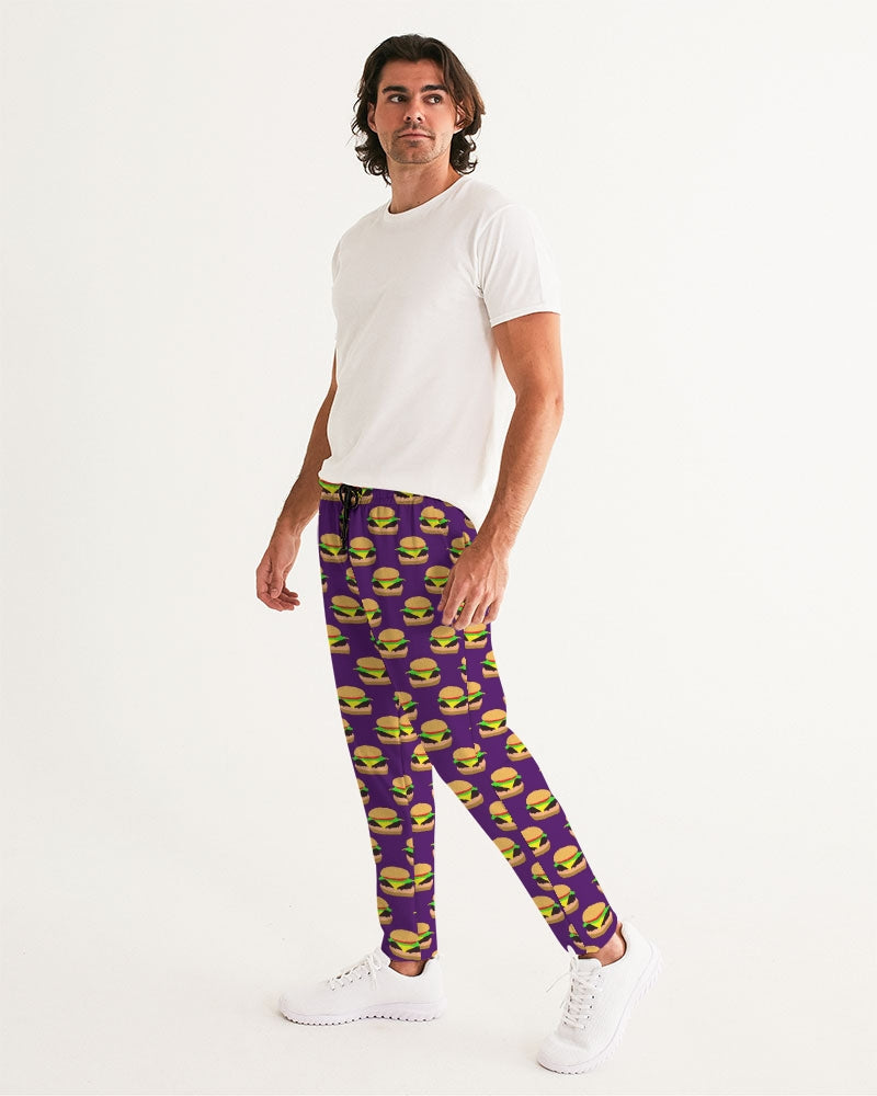 Cheeseburger Pattern Men's All-Over Print Joggers