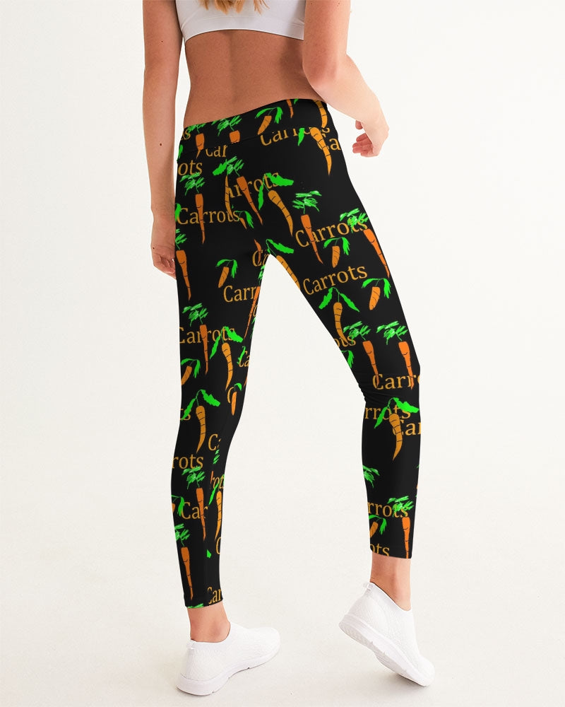 Carrots Pattern Women's All-Over Print Yoga Pants