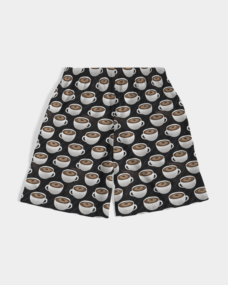 Coffee Pattern Men's All-Over Print Jogger Shorts