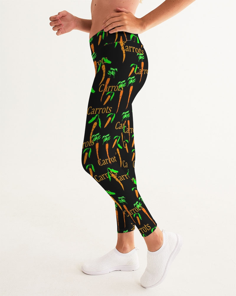 Carrots Pattern Women's All-Over Print Yoga Pants