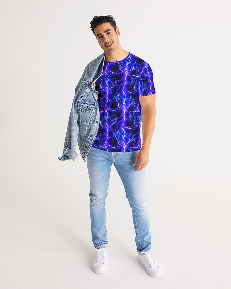 Blue Lightning Men's All-Over Print Tee