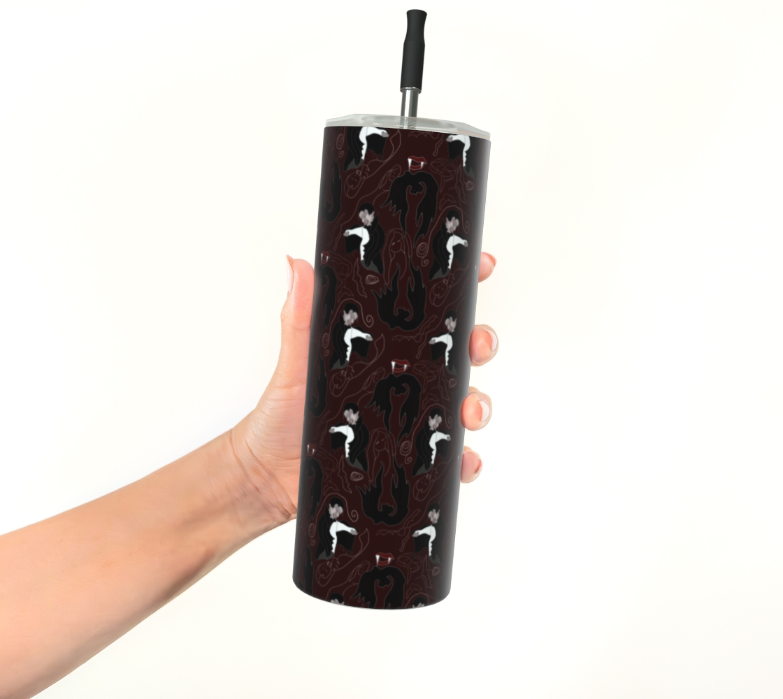 Vampire Pattern Stainless Steel Tumbler