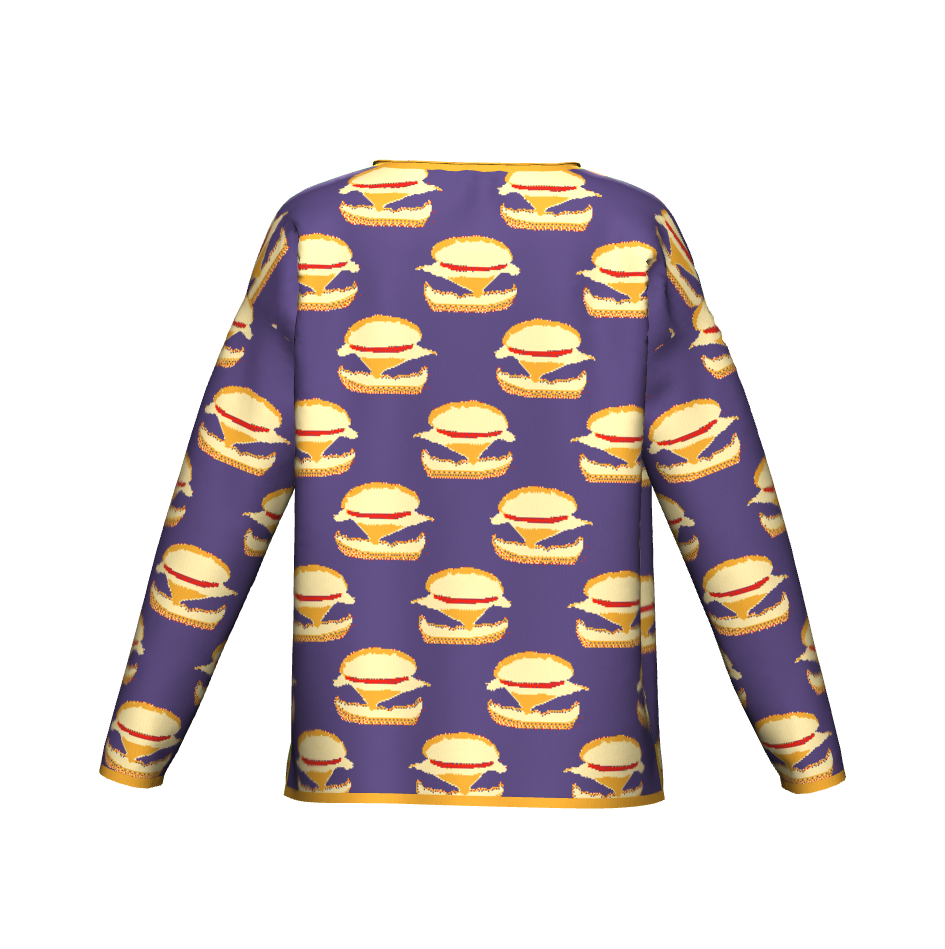 Burger Pattern Sweater