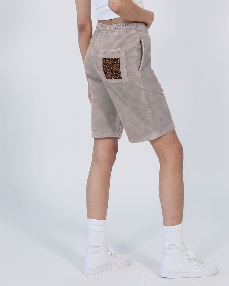 Coffee Bean Pattern Unisex Vintage Shorts | Lane Seven