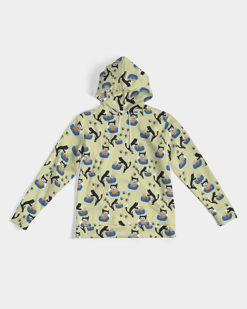 Cat and a Fishbowl Men's All-Over Print Hoodie