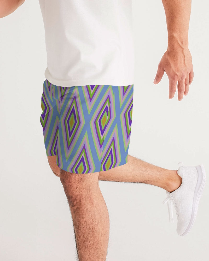 Colorful diamonds Variation 2 Men's All-Over Print Jogger Shorts