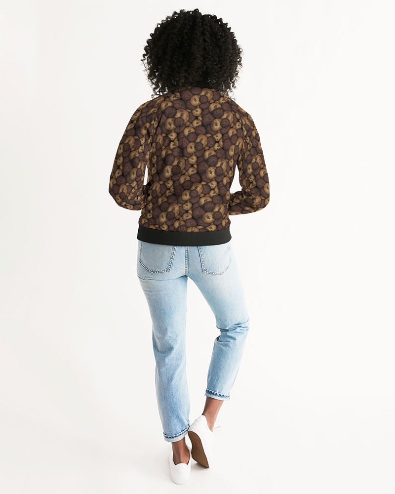 Chocolate Chip Cookies Women's All-Over Print Bomber Jacket