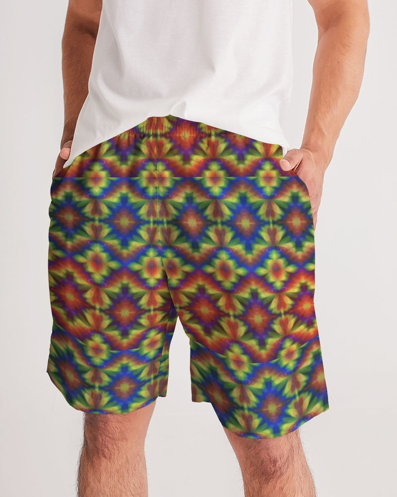 Carnival Kaleidoscope Men's All-Over Print Jogger Shorts