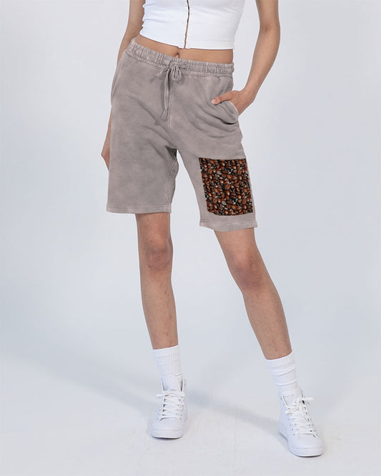 Coffee Bean Pattern Unisex Vintage Shorts | Lane Seven