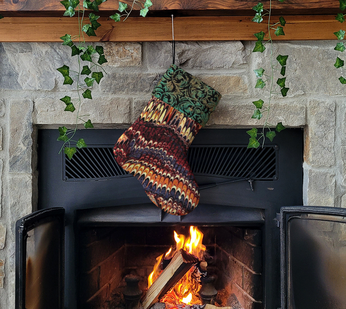 Marbled Christmas Stocking