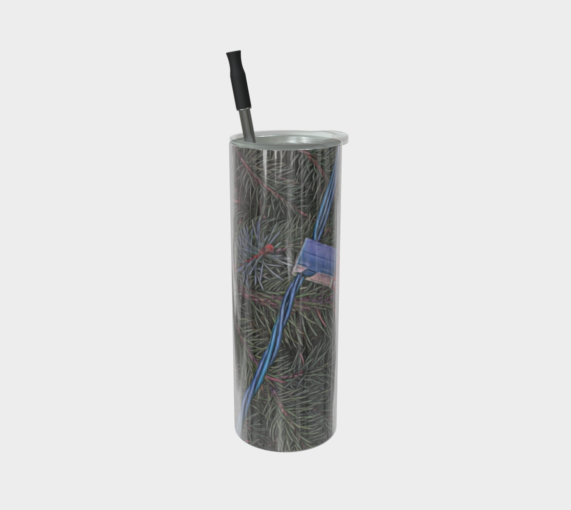 Christmas Lights On The Tree Stainless Steel Tumbler