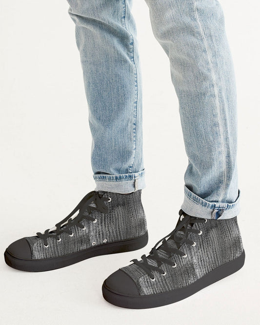 Chainmaille Men's Hightop Canvas Shoe - Black