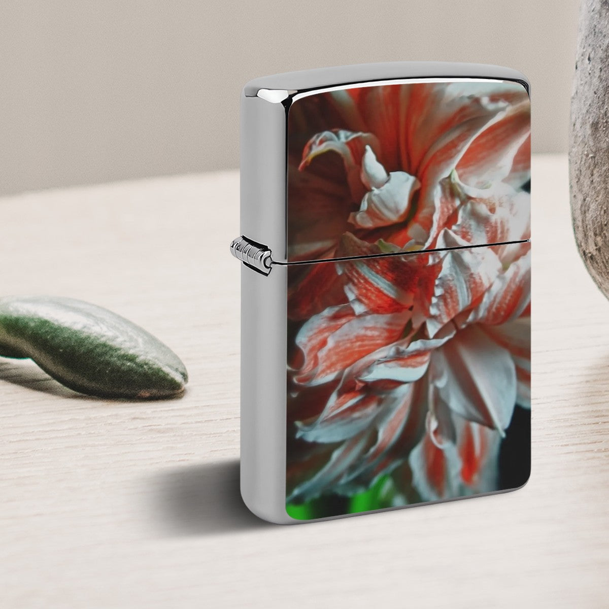 Metal Lighter Case Amaryllis Portrait