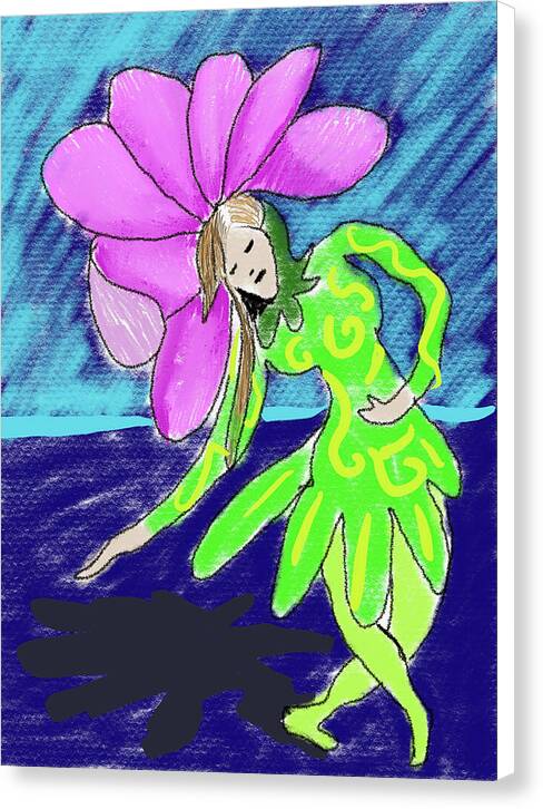 Flower Girl Dancer - Canvas Print