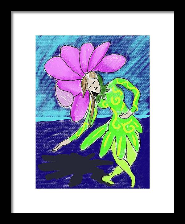 Flower Girl Dancer - Framed Print