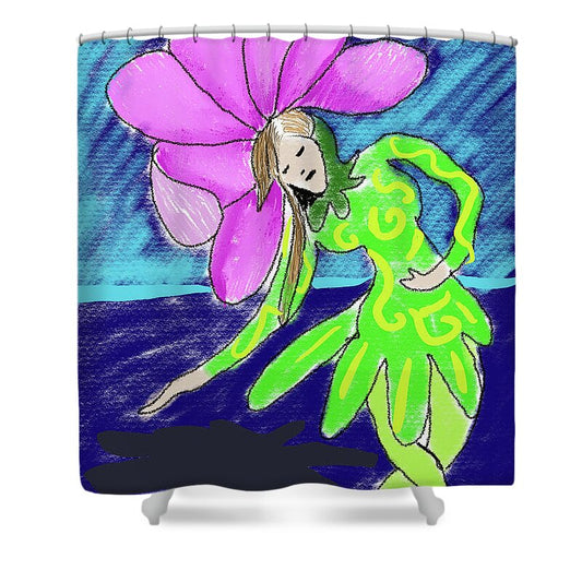 Flower Girl Dancer - Shower Curtain