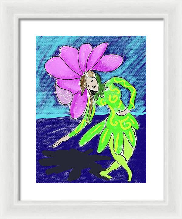 Flower Girl Dancer - Framed Print