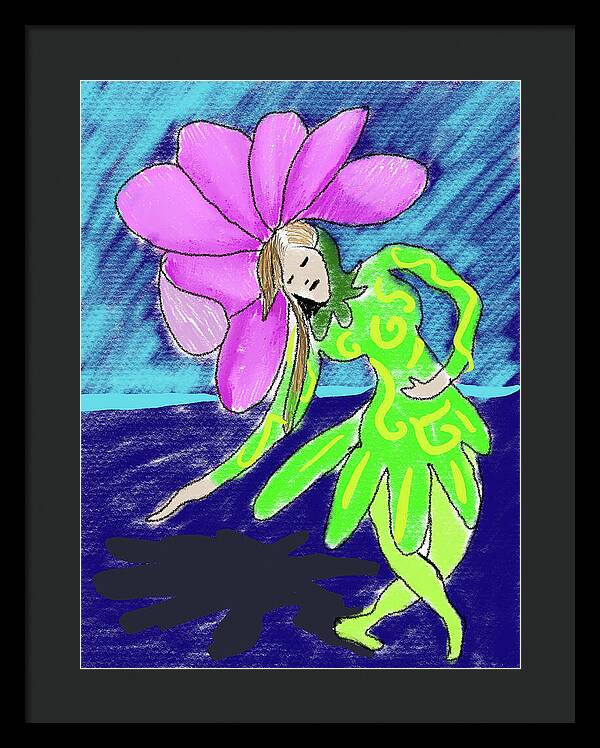 Flower Girl Dancer - Framed Print