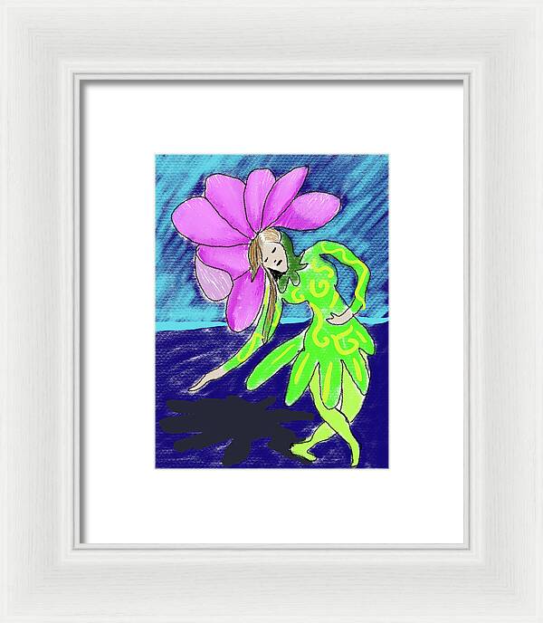 Flower Girl Dancer - Framed Print