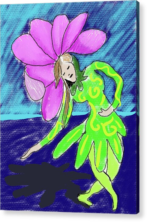 Flower Girl Dancer - Acrylic Print