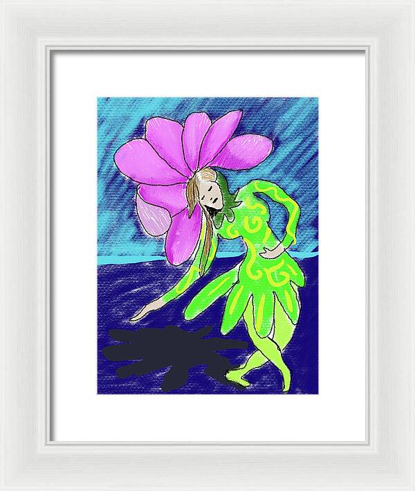 Flower Girl Dancer - Framed Print