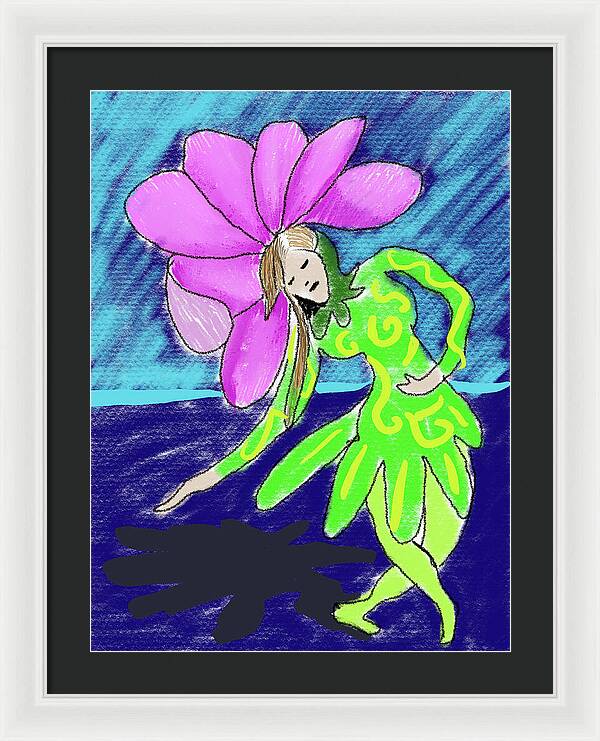 Flower Girl Dancer - Framed Print