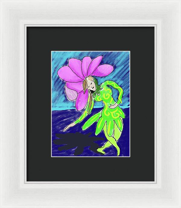 Flower Girl Dancer - Framed Print