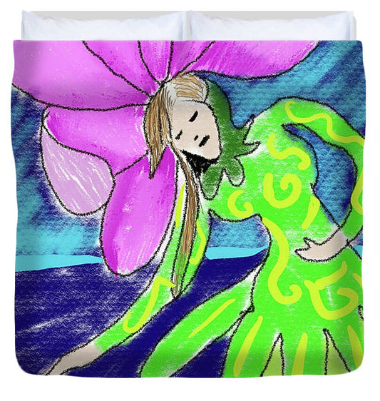 Flower Girl Dancer - Duvet Cover