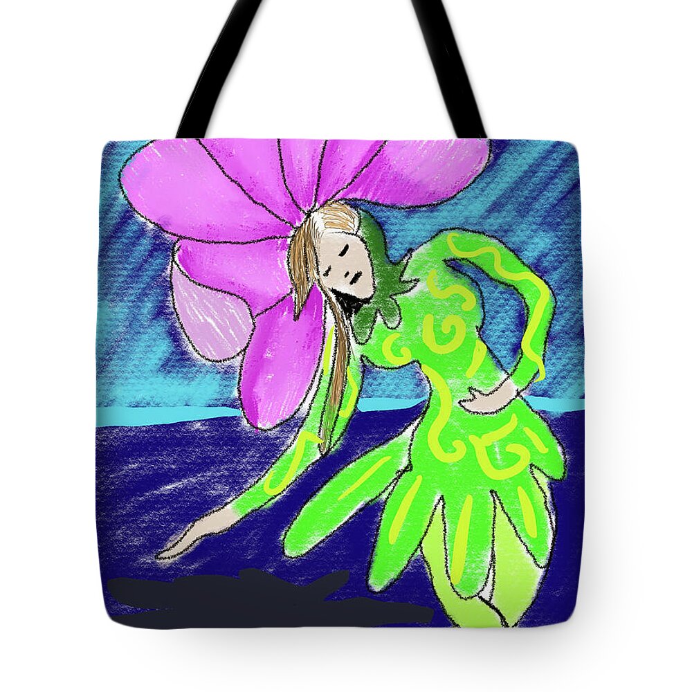 Flower Girl Dancer - Tote Bag