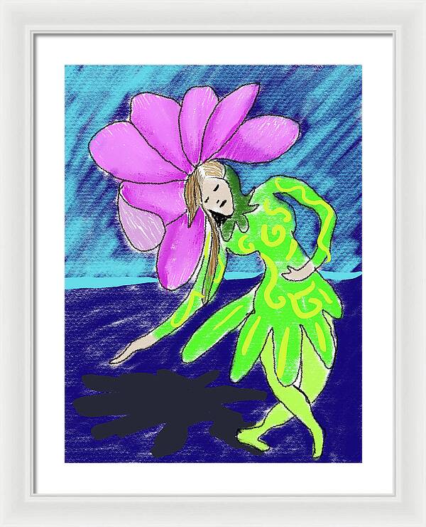 Flower Girl Dancer - Framed Print