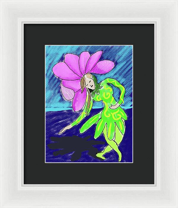 Flower Girl Dancer - Framed Print