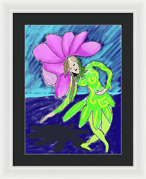 Flower Girl Dancer - Framed Print