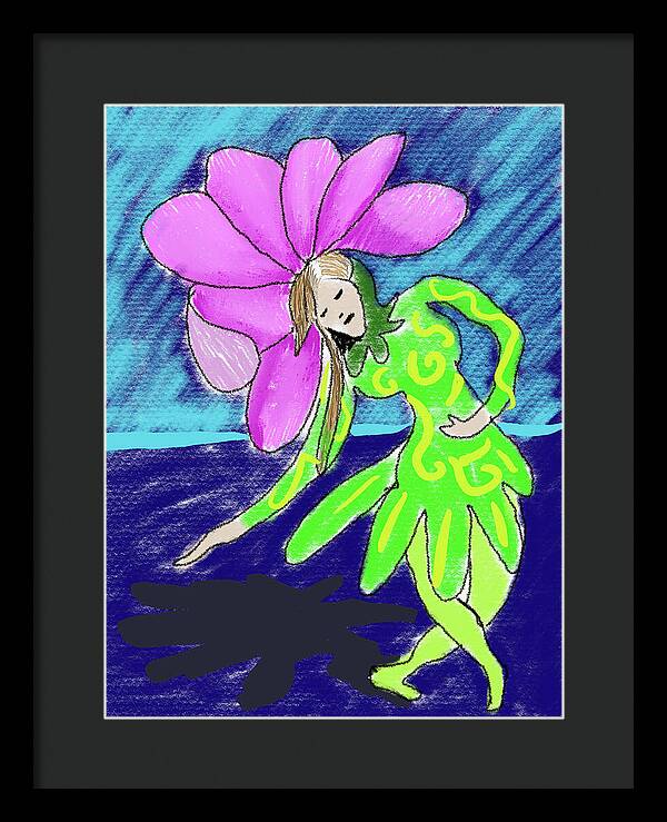 Flower Girl Dancer - Framed Print